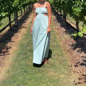 Elegant Mint Green Maxi Dress